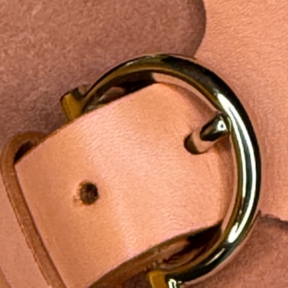 Salvatore Ferragamo Two Way Shoulder Bag AF-21 4875 Pink Suede Leather Women's - Picture 8 of 13